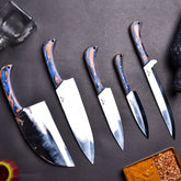 Loofi™ Culinary Mastery Set - Japanese D2 Steel 5 Piece Chef's Knife Collection