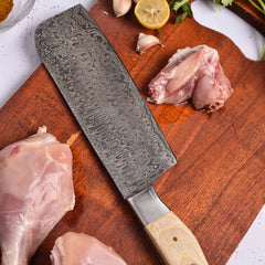 Mirage Series 5 Piece Hand-Made Damascus Chef Set