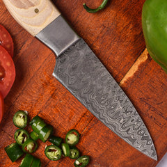 Mirage Series 5 Piece Hand-Made Damascus Chef Set
